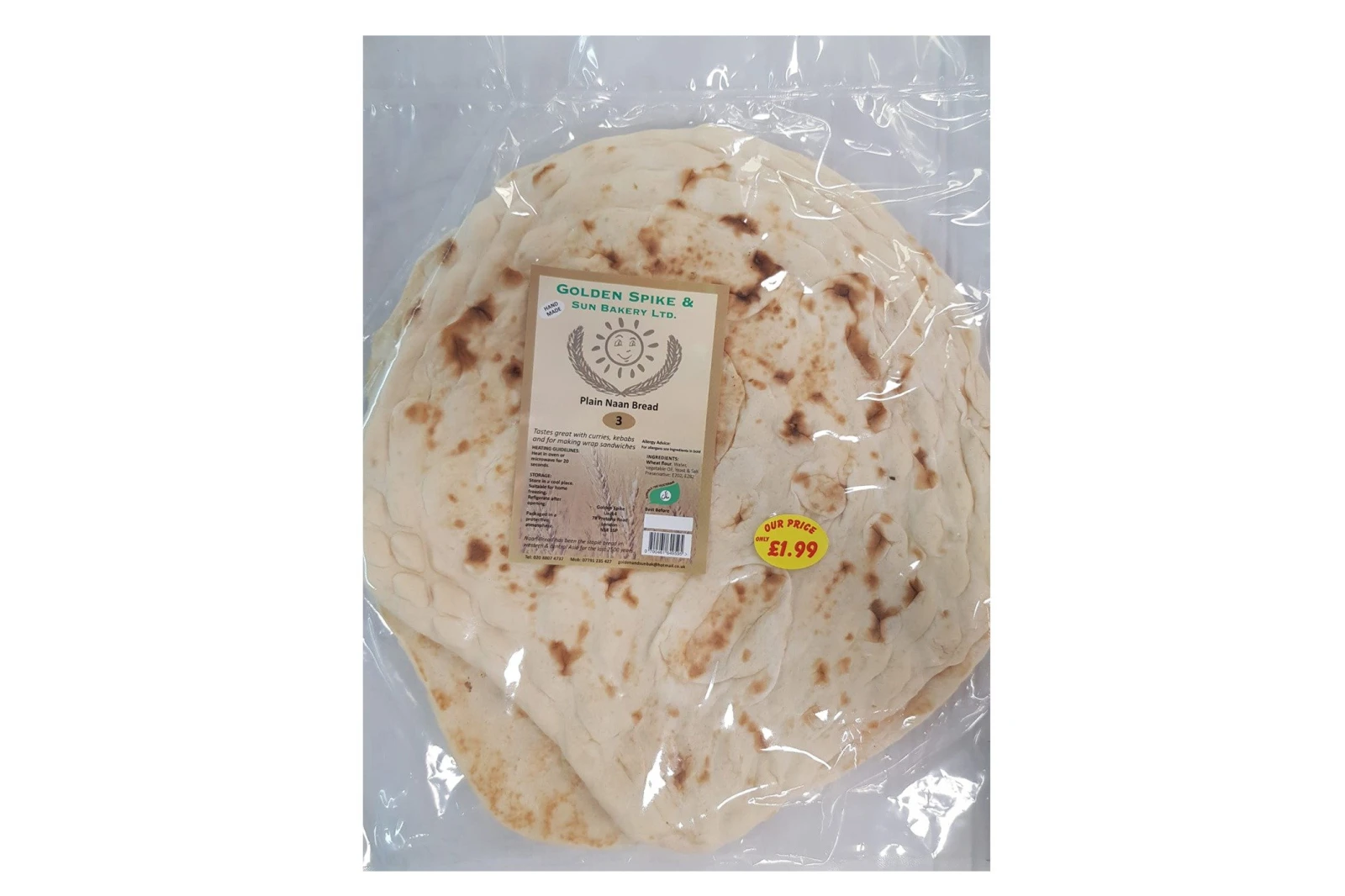 Plain Naan Bread
