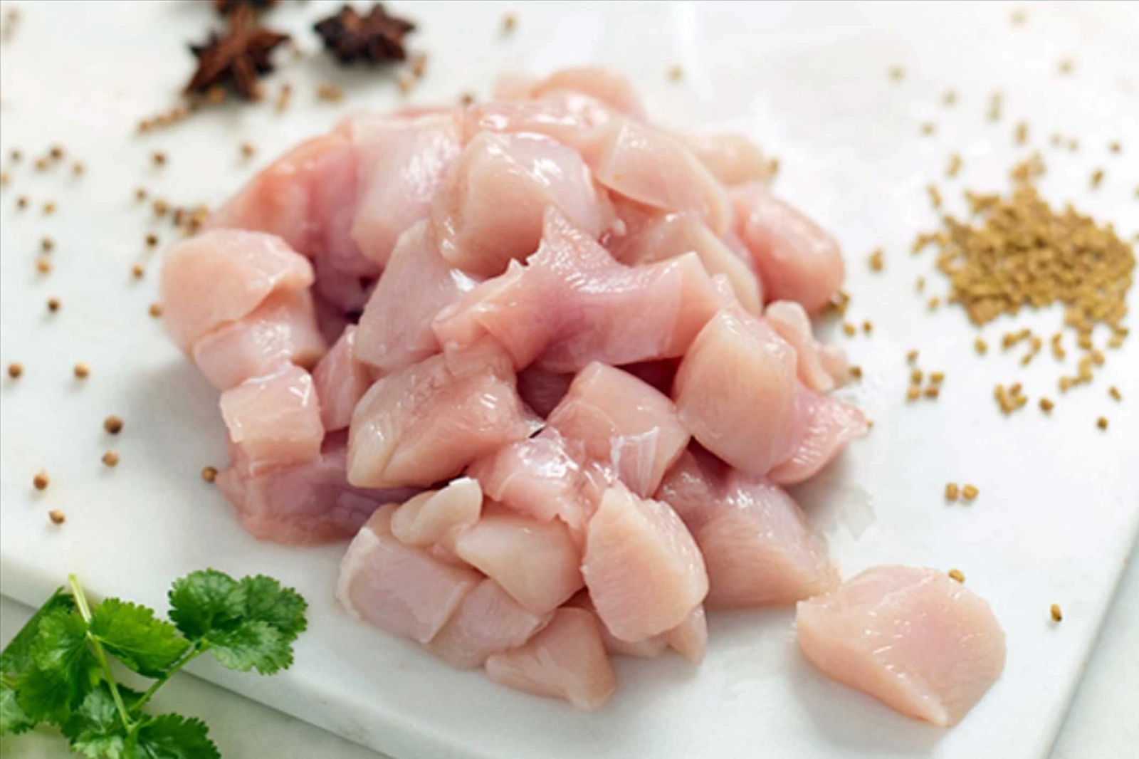 Halal Chicken Breast Diced (Pasta size cut)